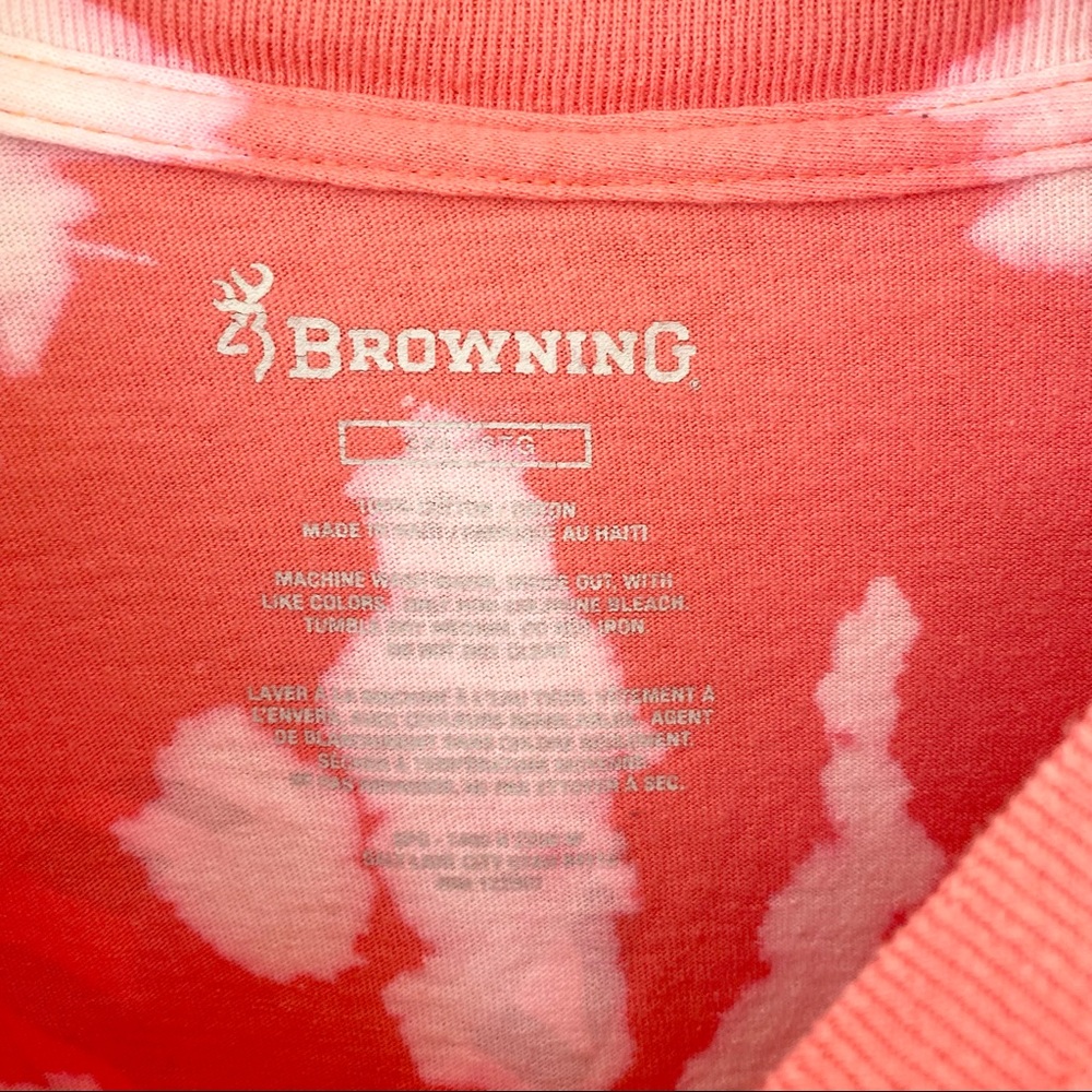 Browning Zebra Print Plus Size Custom Bleached Gr… - image 7